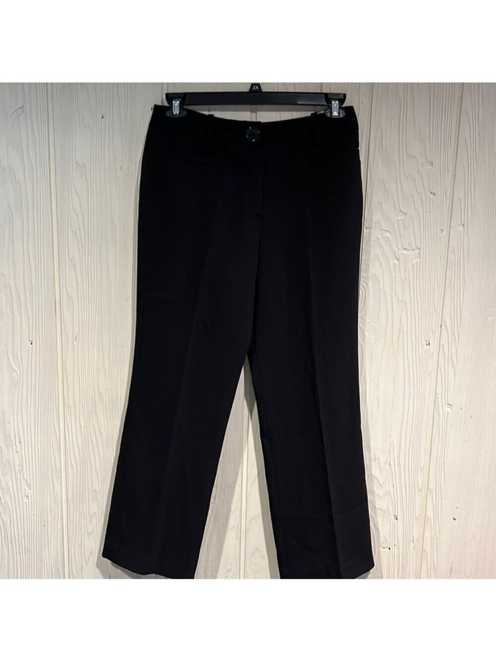 𝅺larry LEVINE STRETCH  dress pants. Black. Size 8 straight leg